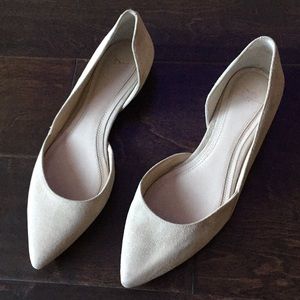 Marc Fisher Cream Pointed Flats